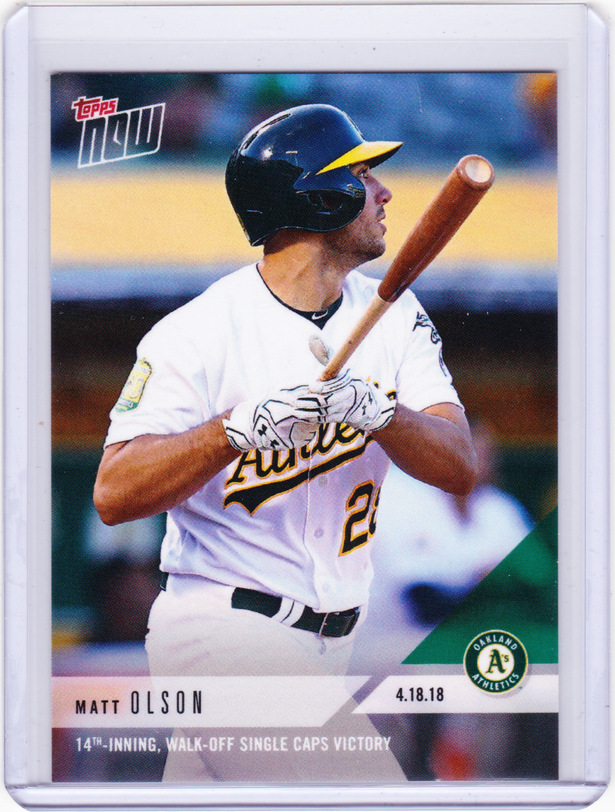 Matt Olson A’s Walk-Off v White Sox Topps NOW Moment 99 on 4/18/ 2018 LOW PR=210