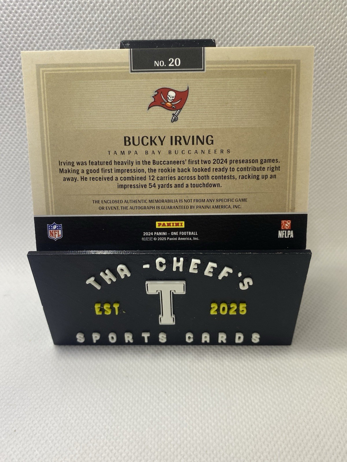 2024 Panini One Square One Autographs Bucky Irving (RC) /199