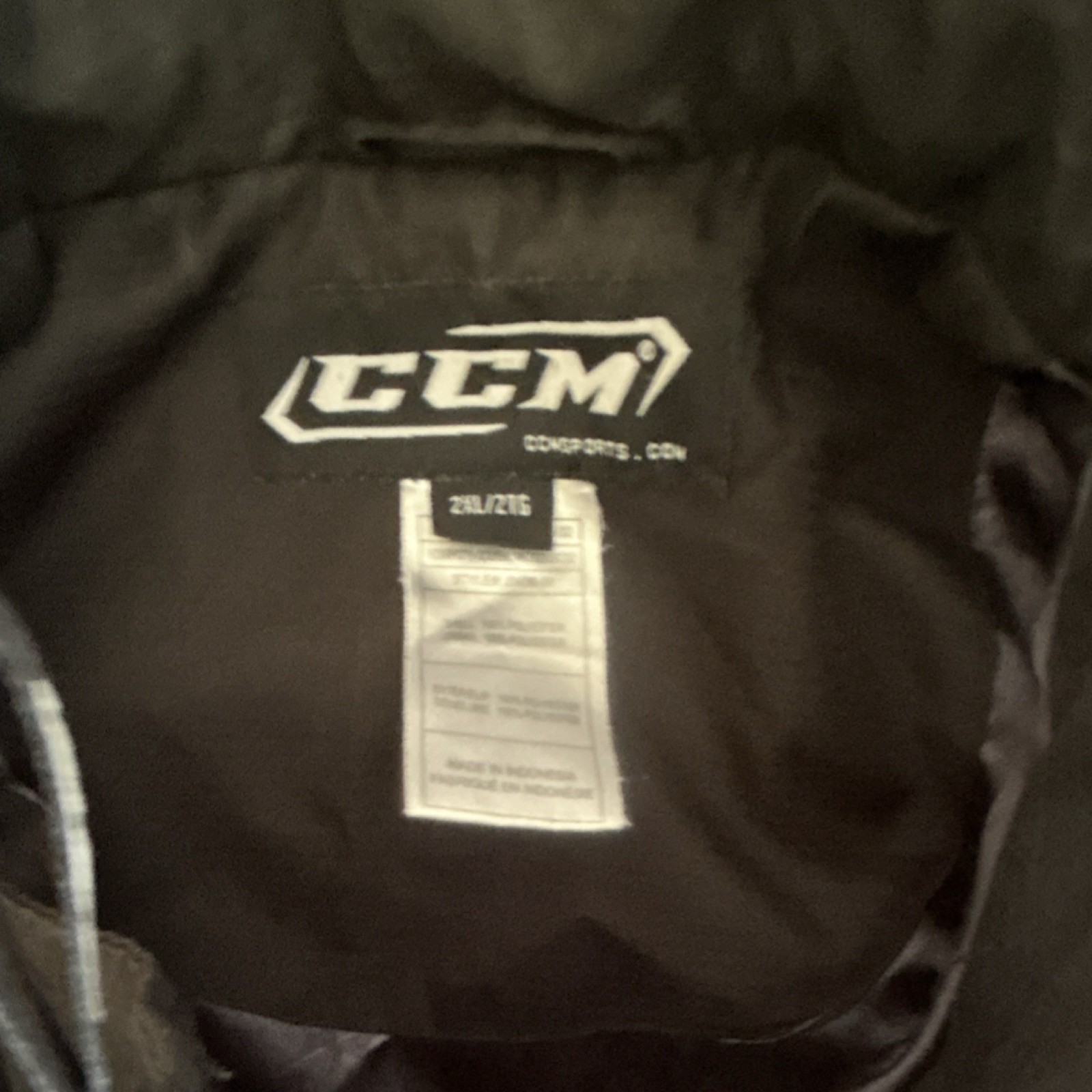 CCM Stockton thunder hokey Jacket Black Adult Size 2XL/2TG