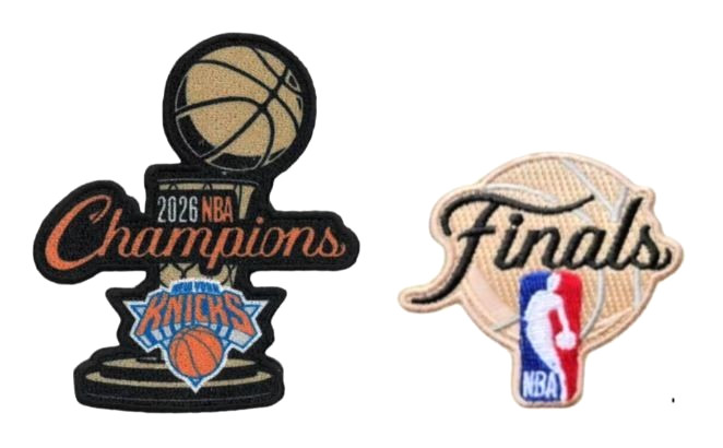 2026 NBA Champions New York Knicks Iron On Patch [3.5 inches and 2.5 inches]