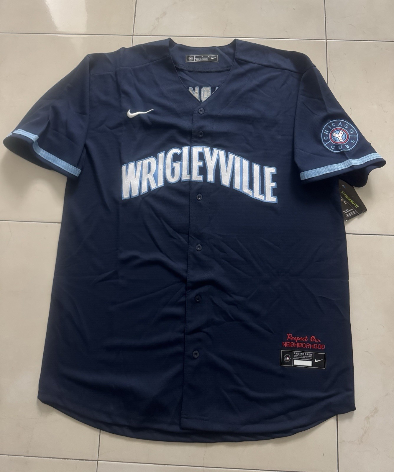 Chicago Cubs Wrigleyville Men’s Navy Blue City Connect Jersey Crow-armstrong