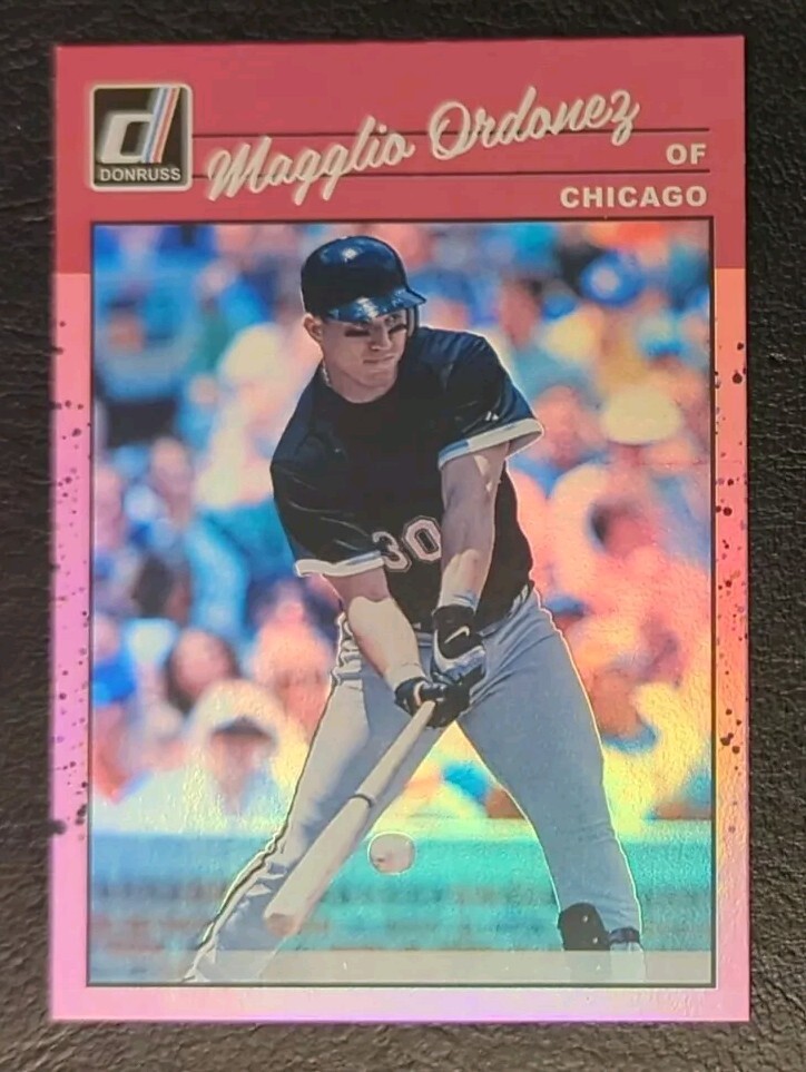 2023 Donruss Magglio Ordonez 1990 Retro Holo Pink Parallel #263