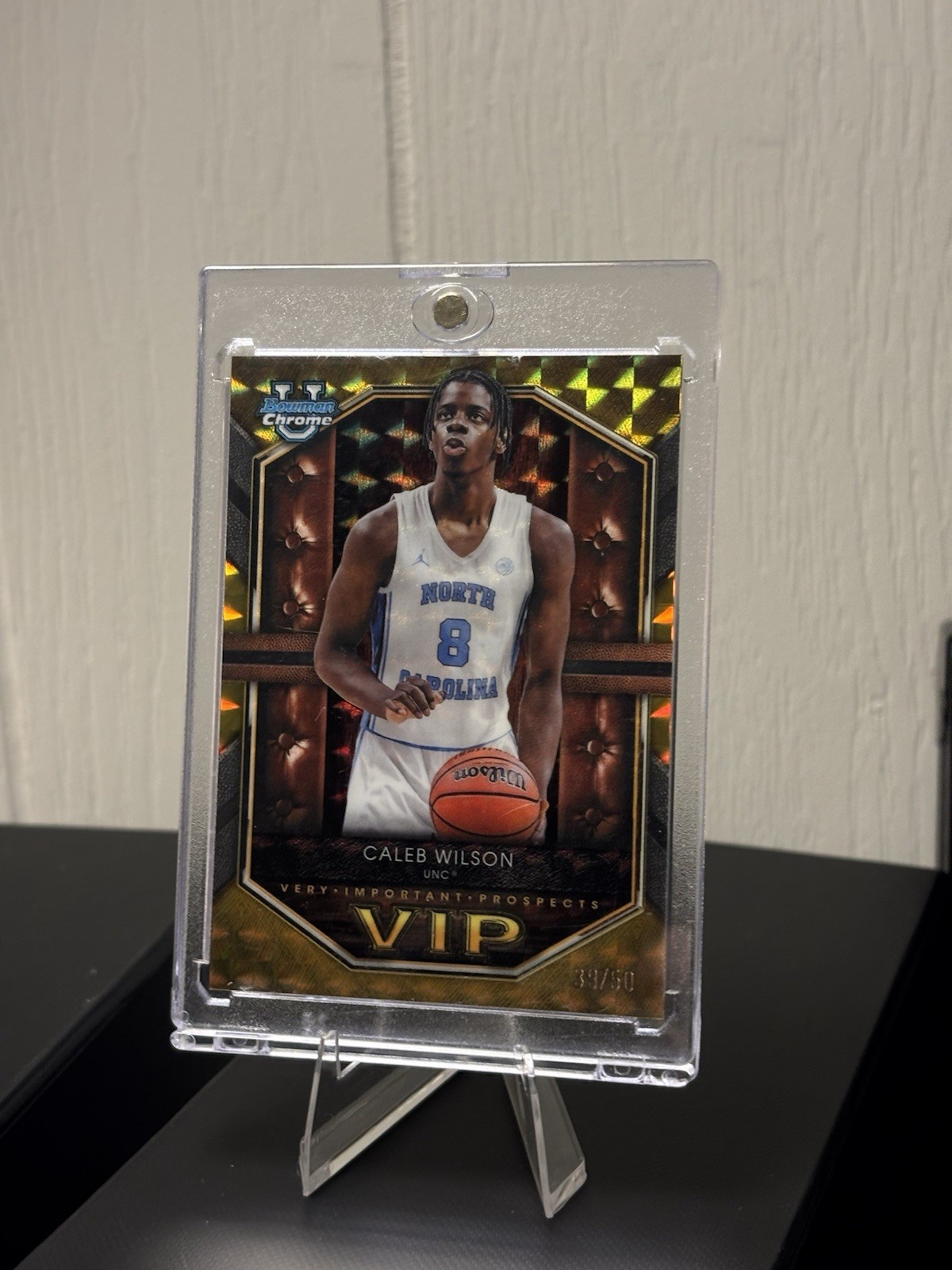 Bowman U Chrome 1st Caleb Wilson VIP INSERT GOLD /50 + Bonus
