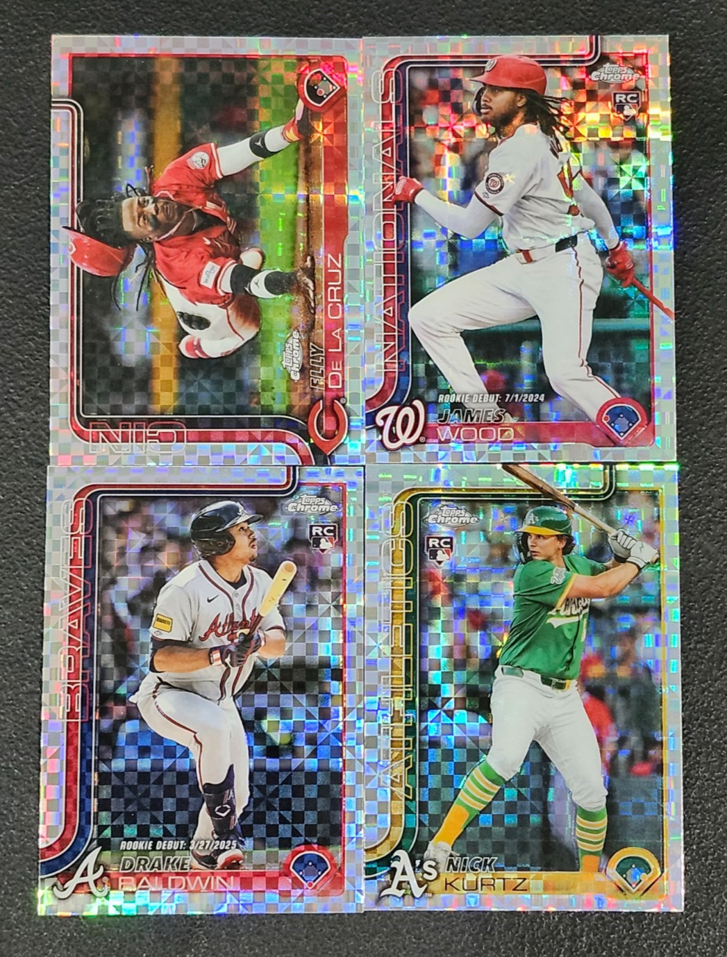 2025 Topps Chrome Update X-FRACTOR REFRACTORS You Pick – 2 Card Minimum