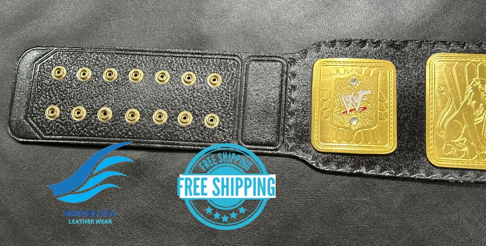 Attitude Era Big Eagle Championship Wrestling Belt Replica 4mm Brass Adult Size