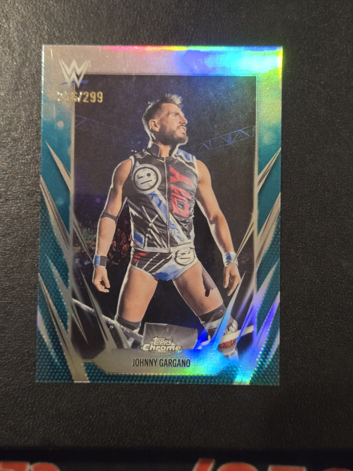 2026 Topps Chrome WWE – Johnny Gargano #15 Teal Refractor /299