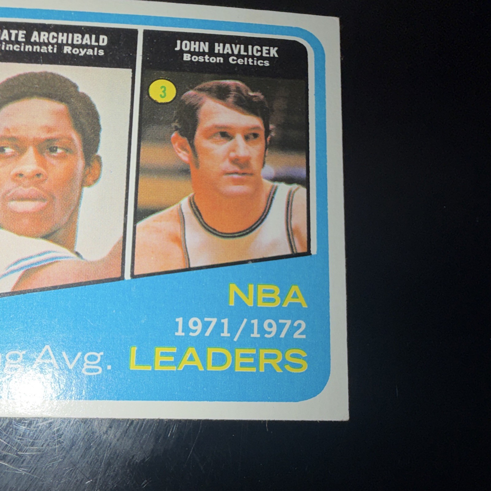 Topps Kareem Abdul-Jabbar Tiny Archibald John Havlicek #172 1972-73