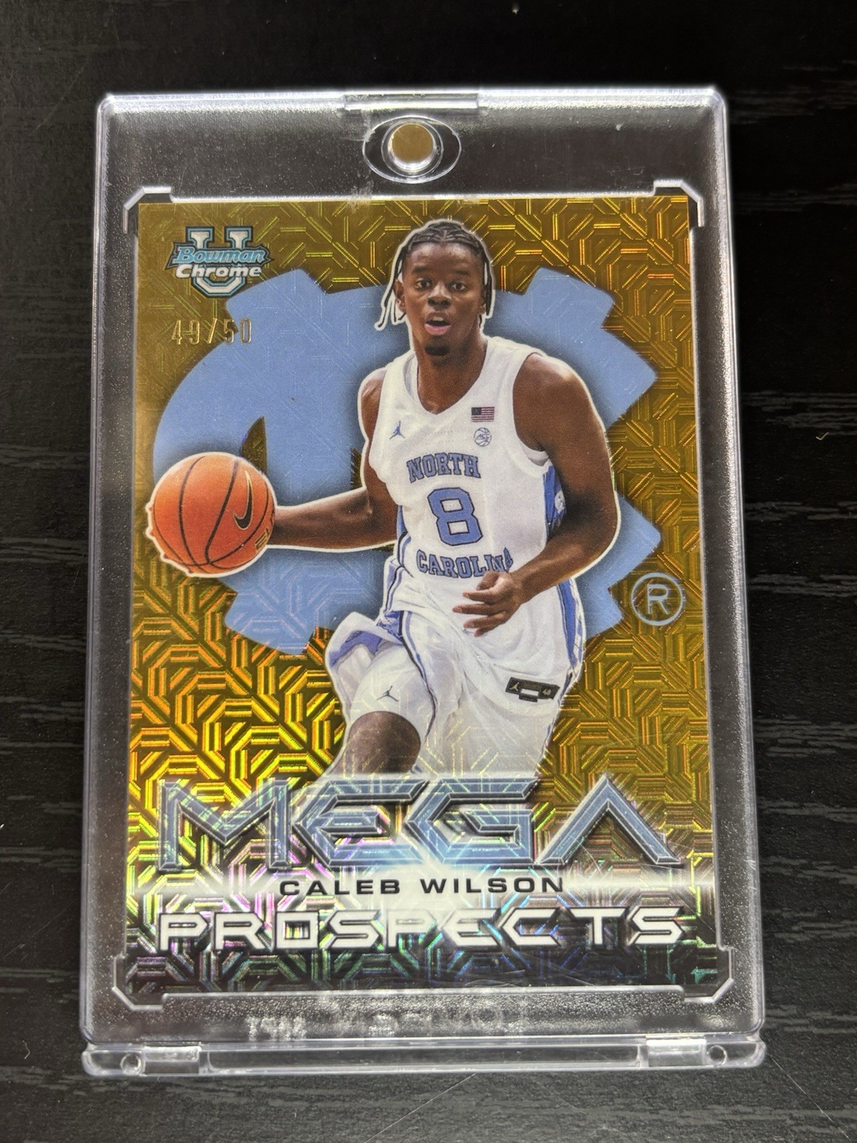 2025 Bowman U Chrome Caleb Wilson Gold Mega Prospects /50 MP-9