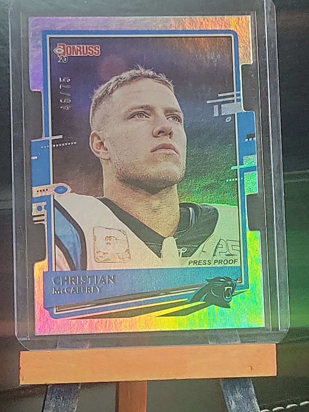 2020 Panini Donruss – Variation Christian McCaffrey #48 Silver Die-Cut /75