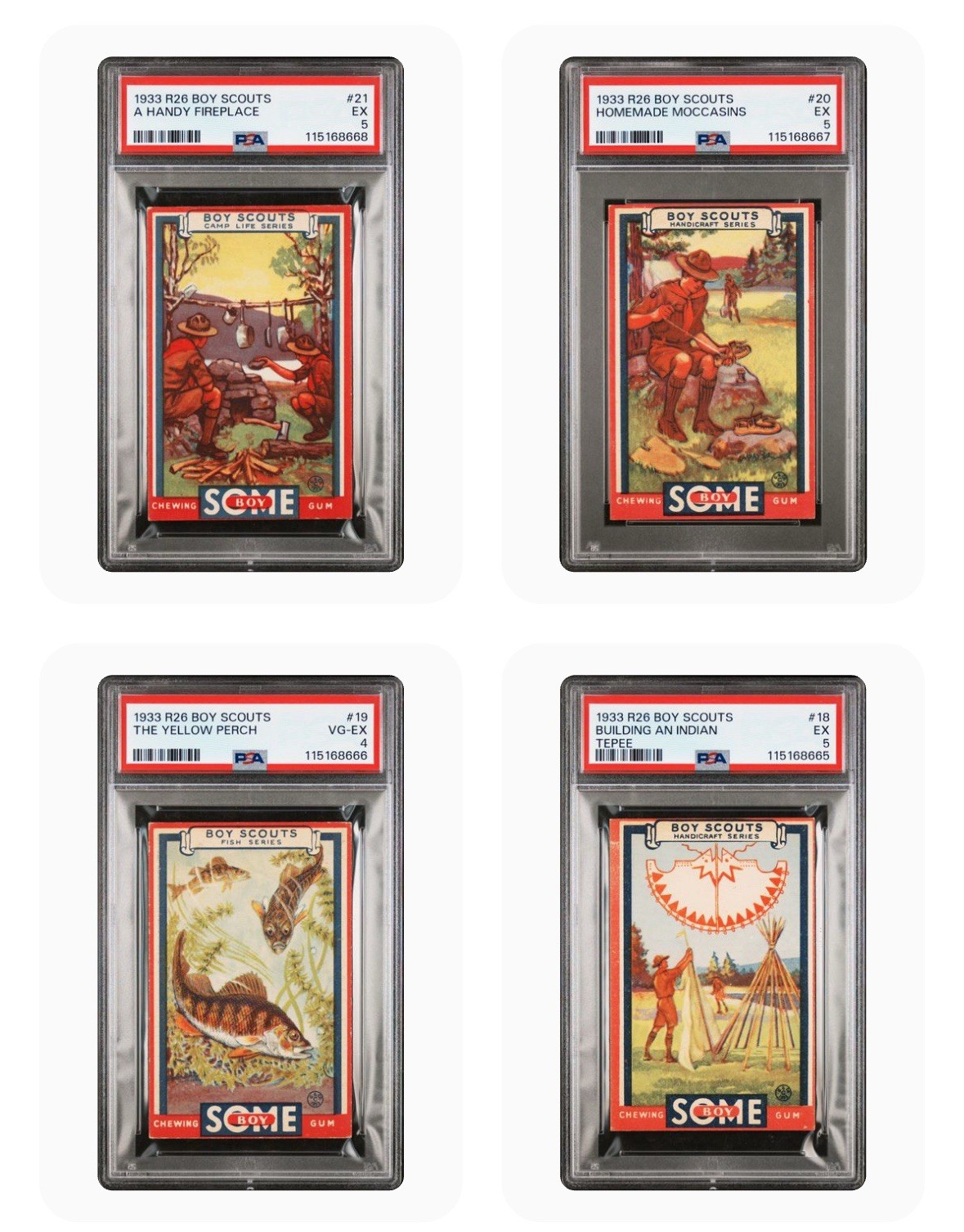 1933 Goudey Some Boy Scouts R26 Complete Set 48ALL GRADED! AVG PSA 4.2! SCARCE!