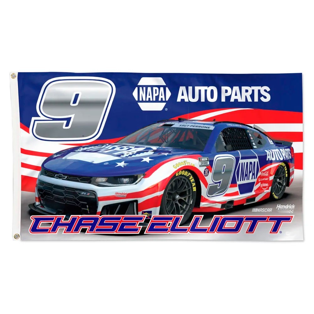 Chase Elliott #9 Nascar Auto Parts Car Racing 3×5 FT Flag Good Decore Banner