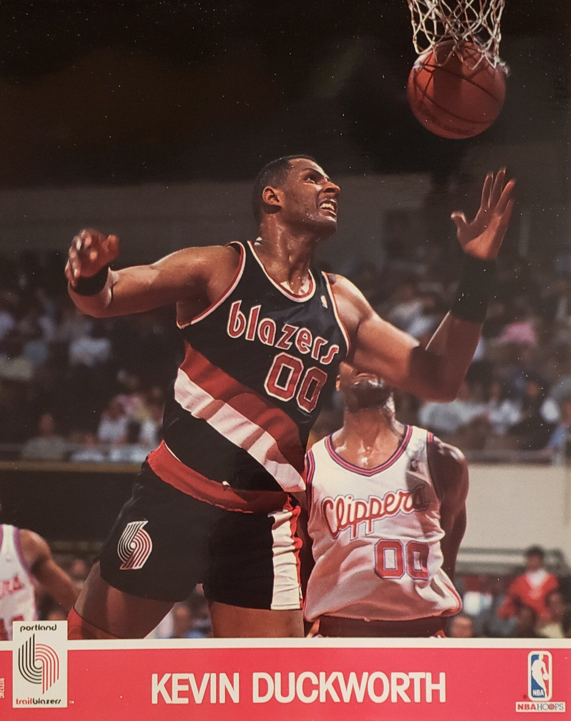 Kevin Duckworth Portland Trail Blazers 8×10 NBA HOOPS Basketball Photograph#1060