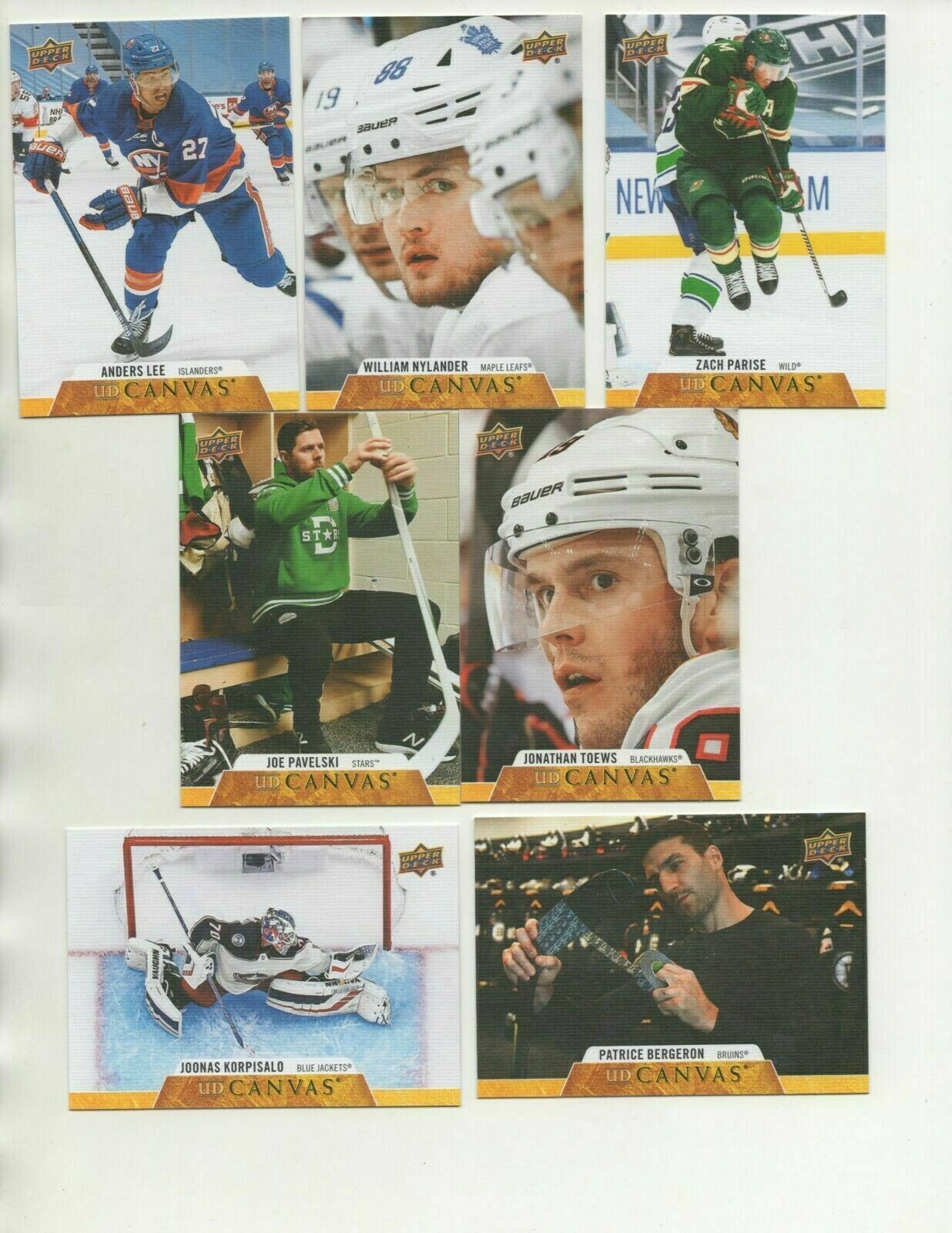 2020-21 UPPER DECK SERIES 1 & 2 HOCKEY – UD CANVAS YOU PICK