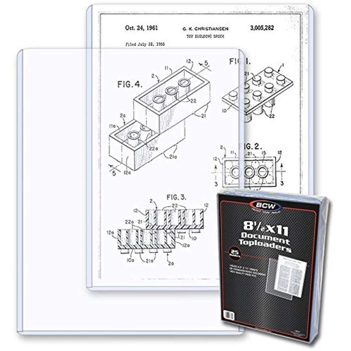BCW Premium 8.5×11 Topload Holder | Rigid PVC, No Harmful Additives | Clear