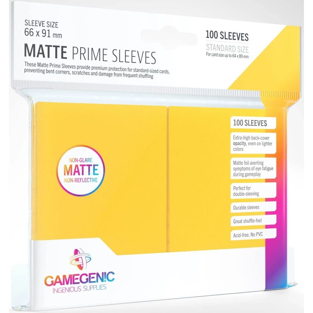 Matte Card Sleeves 100 Pack Standard Size 66x91mm for TCG and LCG Games