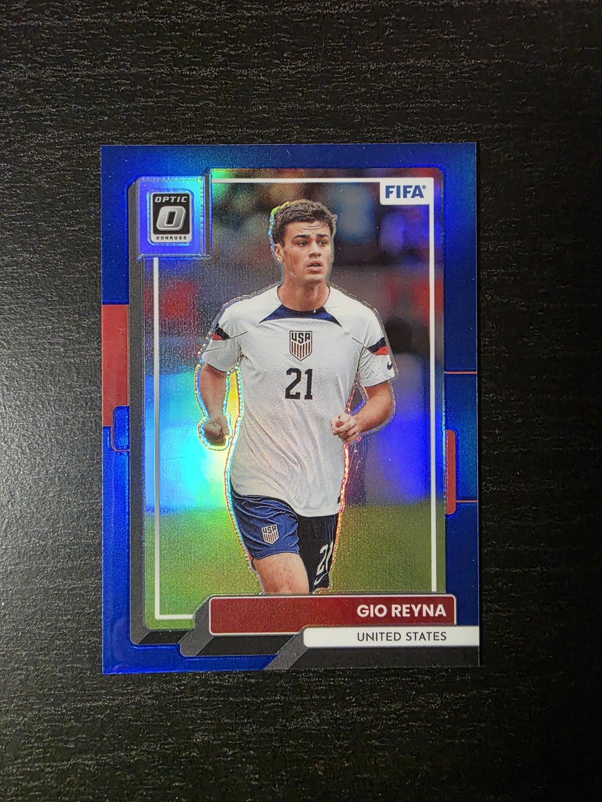 2022-23 Panini Donruss FIFA Gio Reyna /99 Blue Optic 🇺🇸 USMNT