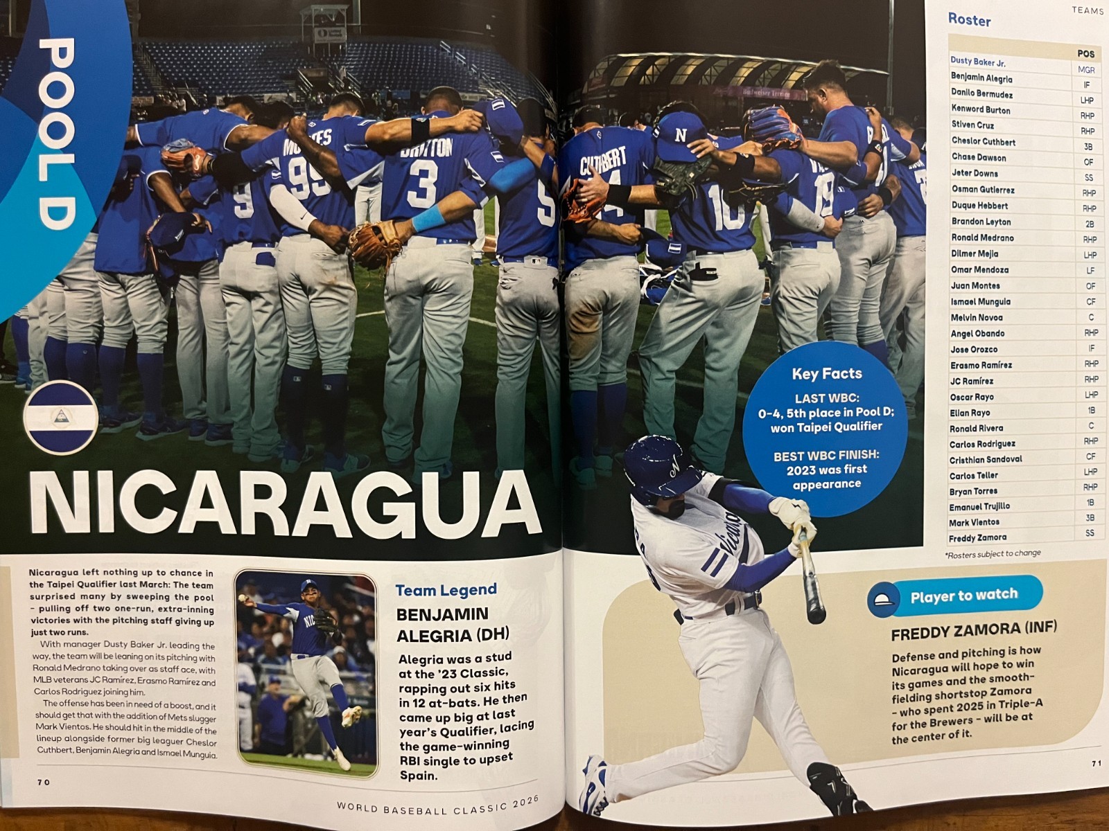 2026 WORLD BASEBALL CLASSIC GAME PROGRAM WBC CHAMPIONSHIP USA ITALY VENEZUELA