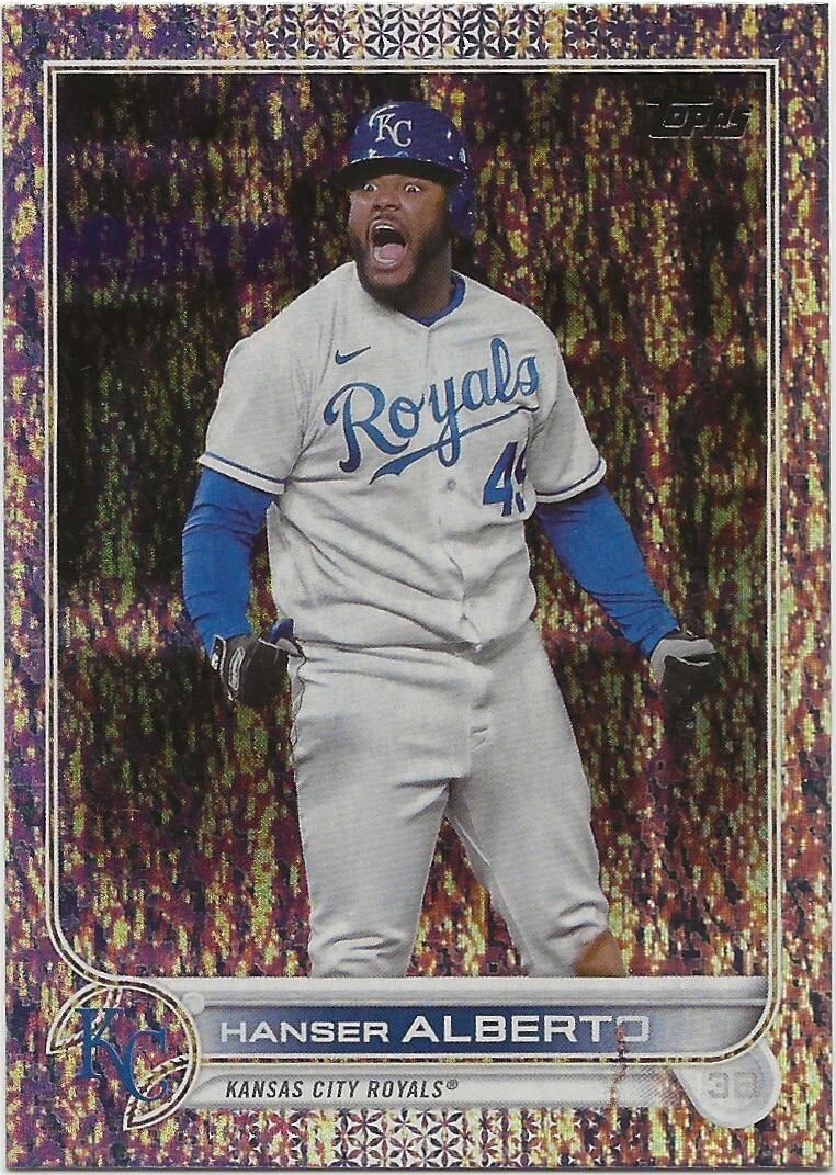 2022 Topps Factory Set HANSER ALBERTO Sparkle Foil Board /390 Royals #53
