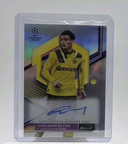 2023 TOPPS FINEST GIOVANNI Gio REYNA Silver Refractor AUTO AUTOGRAPH USA Soccer