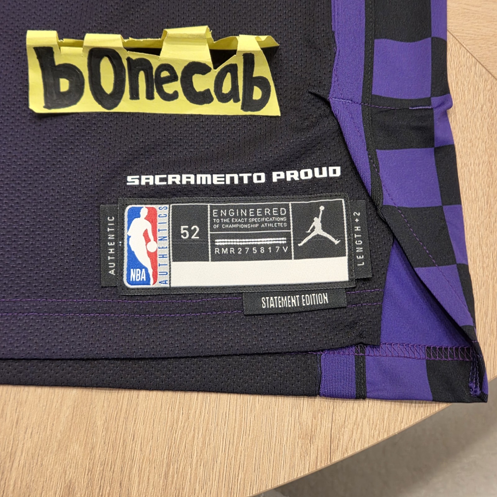 NBA Authentic Jersey Nike 52 Domantas Sabonis Sacramento Kings Statement Edition