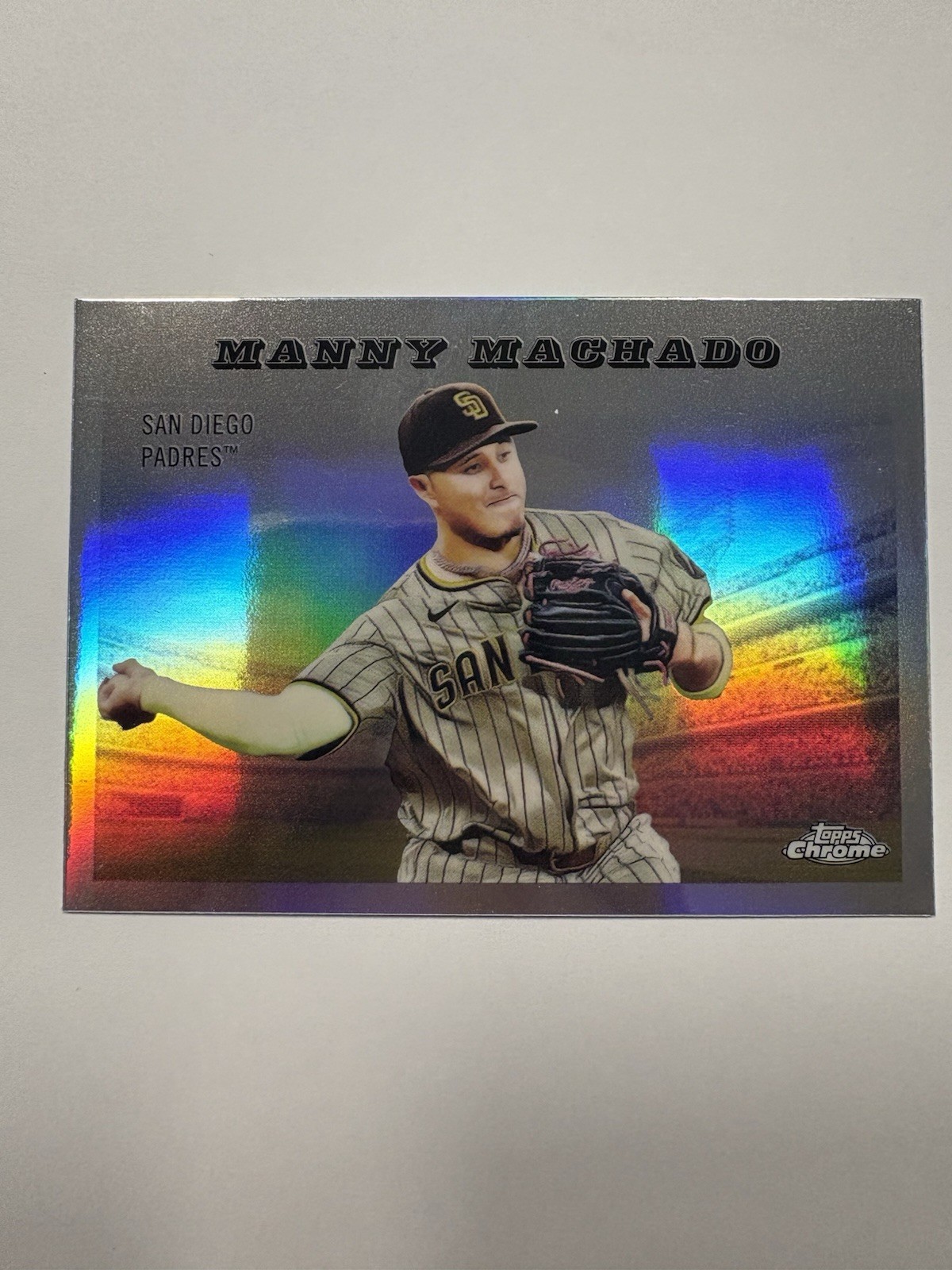 2025 Topps Chrome Platinum Manny Machado ‘55 Rails & Sails Refractor SD Padres
