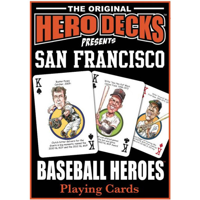 MLB Baseball Hero Decks Caricature 52 Playing Cards rare custom Parody art