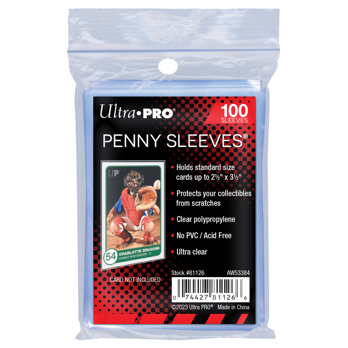 Ultra PRO 100ct PENNY SLEEVES® 2.5″ x 3.5″ Soft Trading Card Protectors