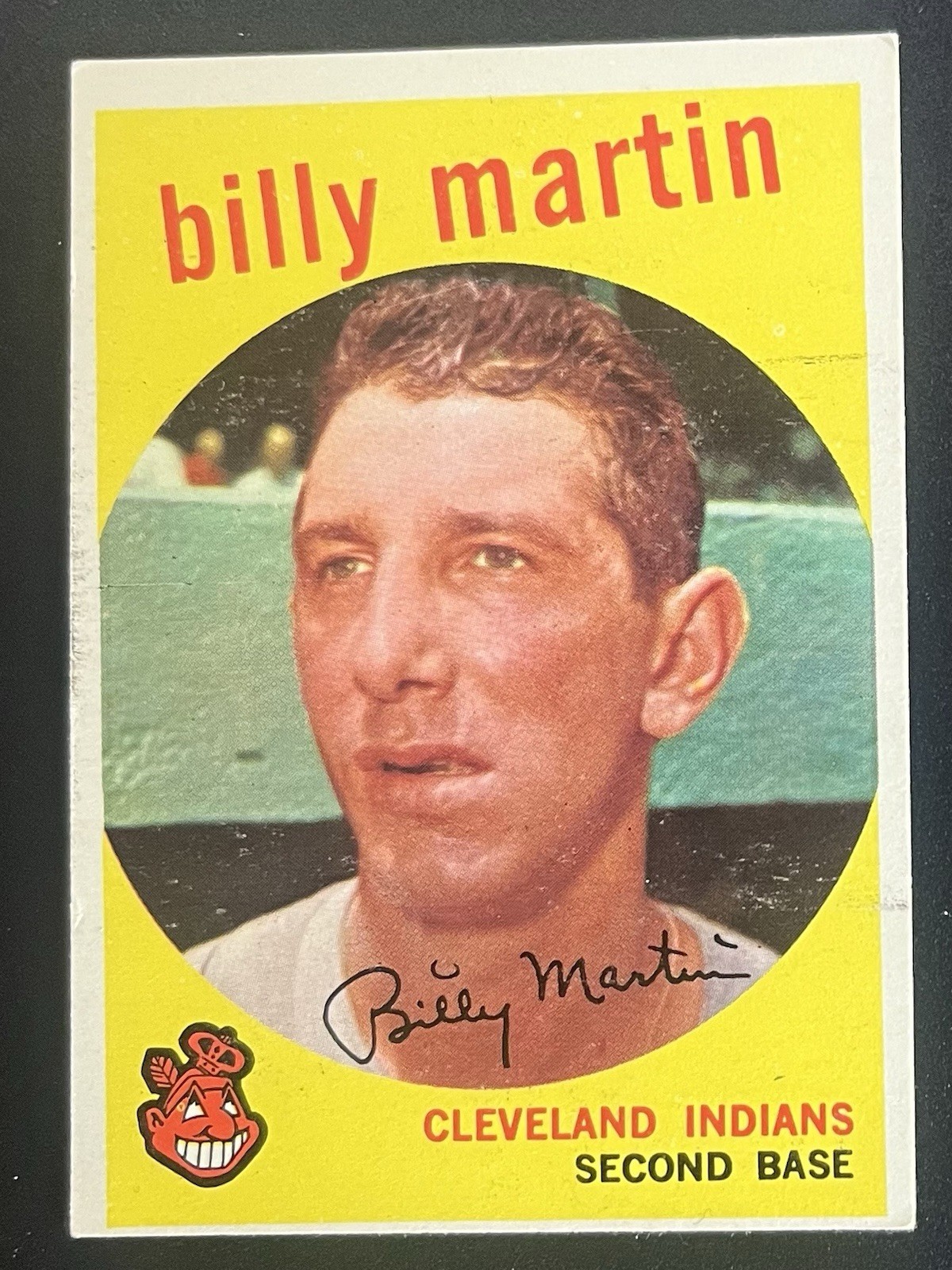 1959 Topps – Billy Martin #295 Yankees Retired #1 NrMt No Creases