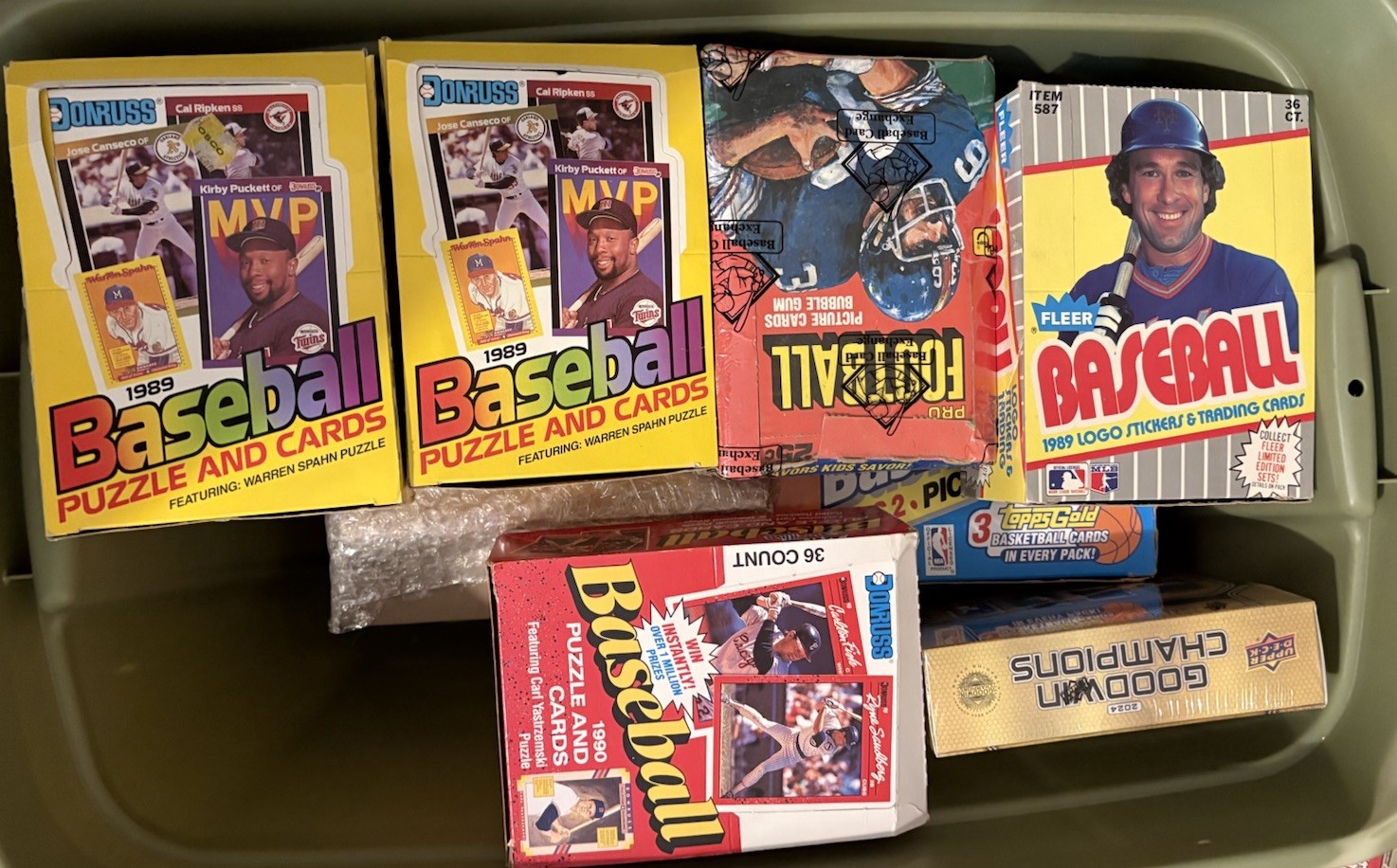 Old Baseball Multi Sports Cards Unopened Packs- 100 Card Lot Plus BONUS