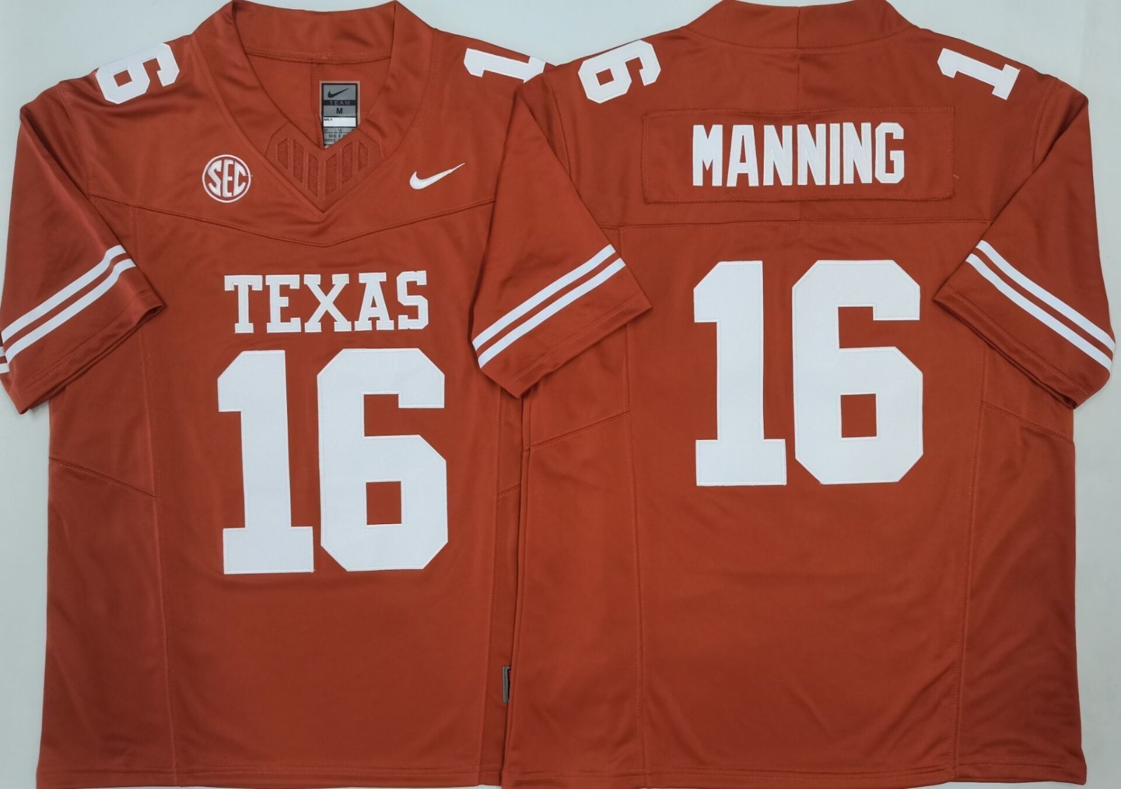 New Mens Arch Manning #16 Texas Longhorns Stitched Jersey All Colors S-3XL