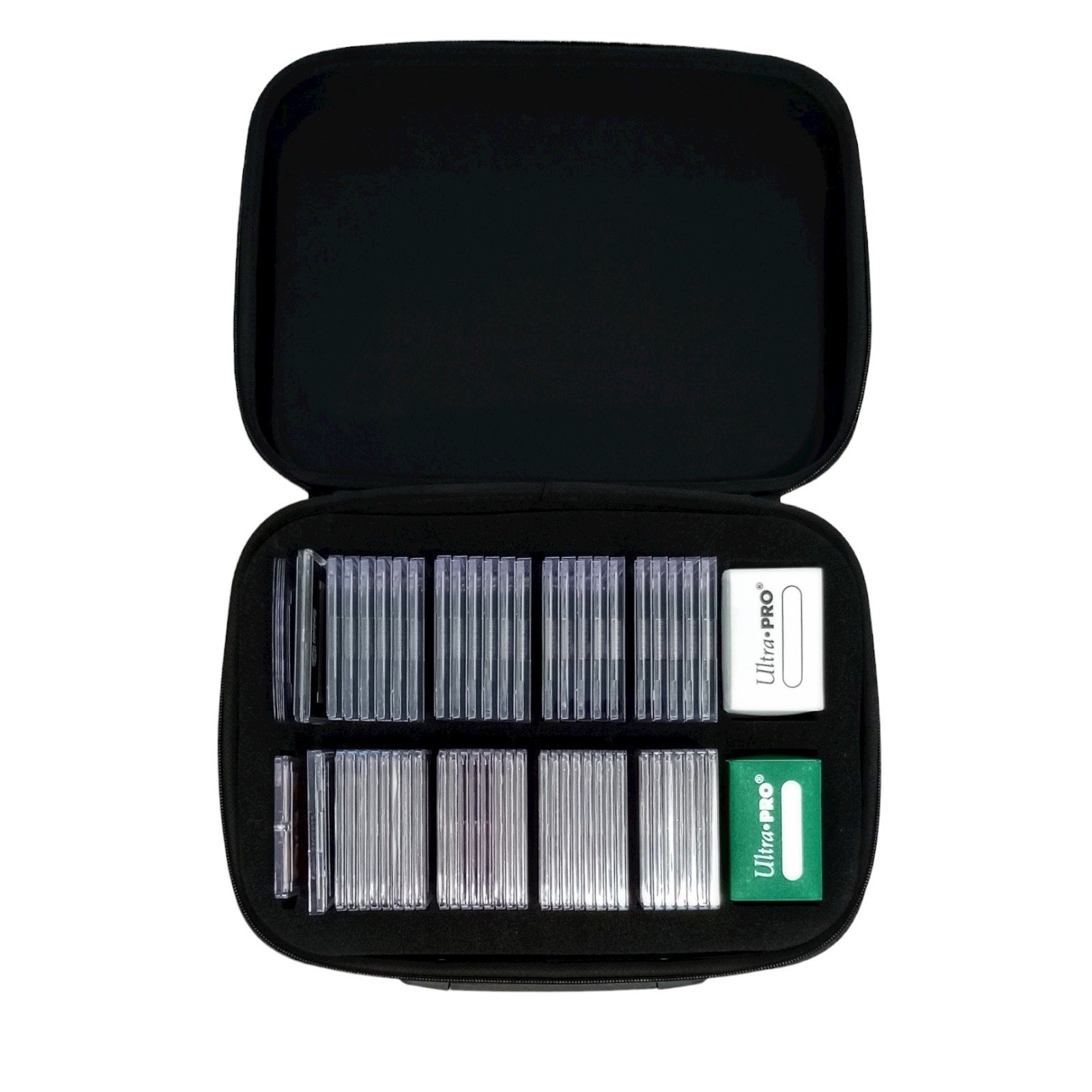 Compact Trading Card Case – Customizable Foam, Shoulder Strap – For Graded/Raw