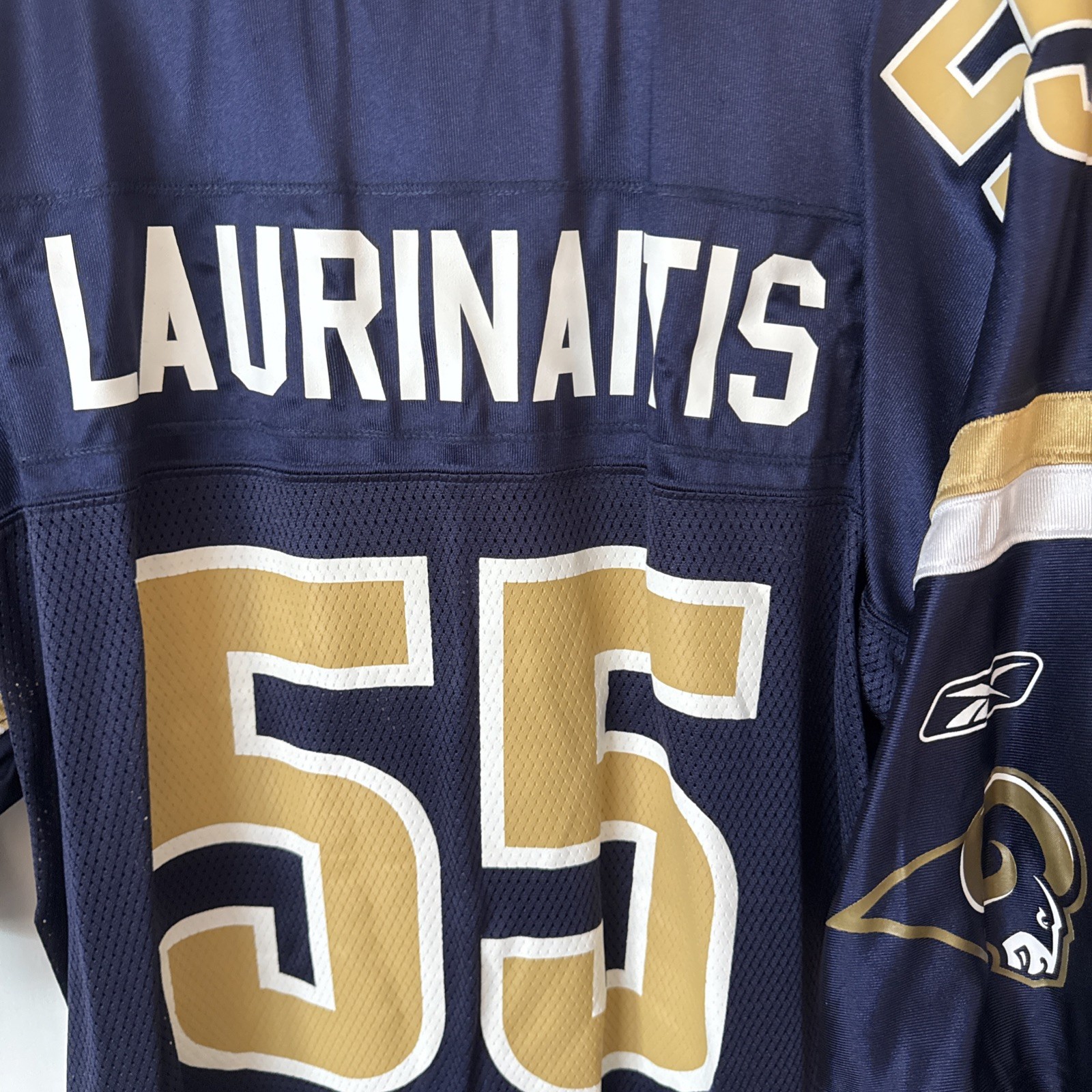 St Louis Rams James Laurinaitis Jersey #55 Navy Blue Reebok NFL Equipment 3xL