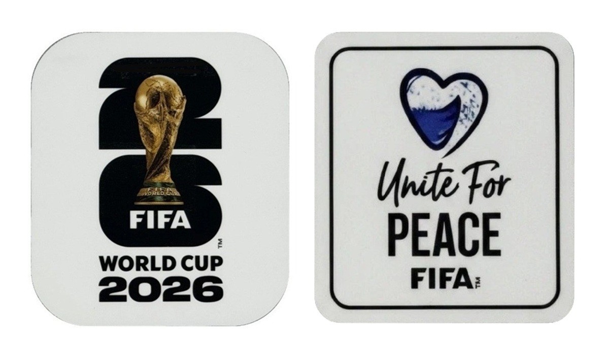 2026 FIFA World Cup Patch Soccer Jersey Iron On White & White Unite For Peace