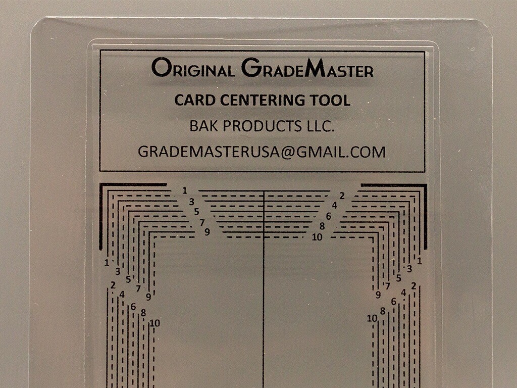 ORIGINAL GRADEMASTER Card Grading / Centering Tool Created in 2015- #1 Design!