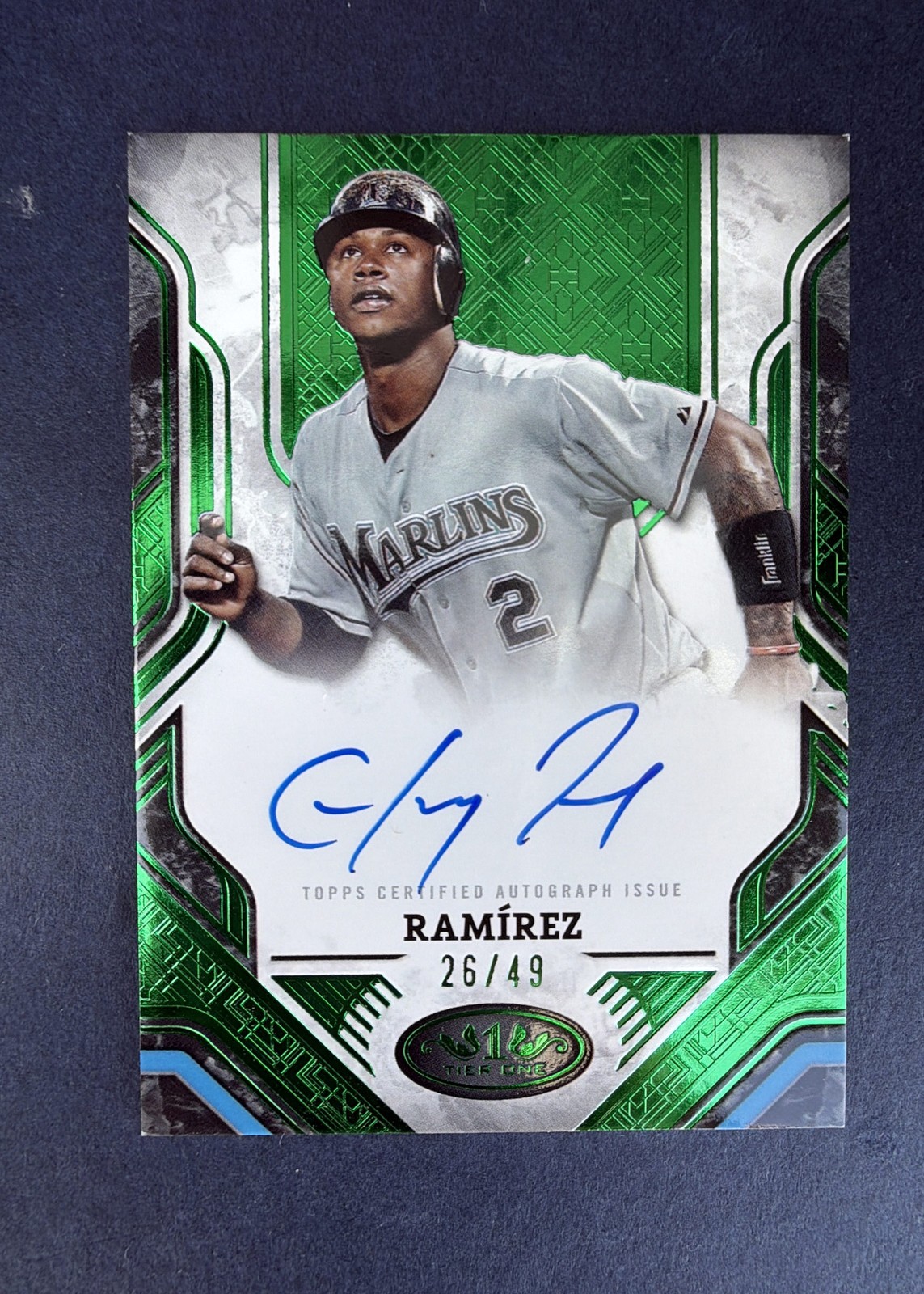 2025 Tier One Hanley Ramírez Prime Performers Autographs Green – Lightly Played