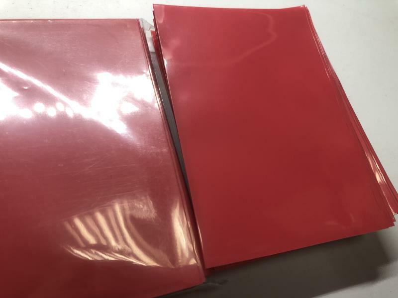 Lenayuyu 300pcs Red Deck Protector Standard MTG Card Sleeves 66x91mm Glossy