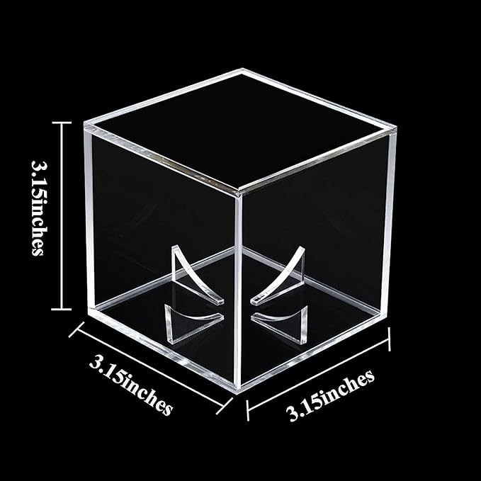 Acrylic Baseball Display Case UV Protected Clear Cube Holder for Official Ball