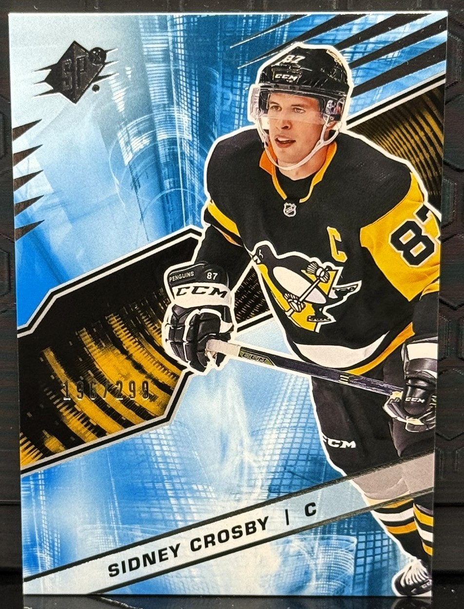 2018-19 Upper Deck SPx Hockey #20 Sidney Crosby Stars #196/299 – Pittsburgh