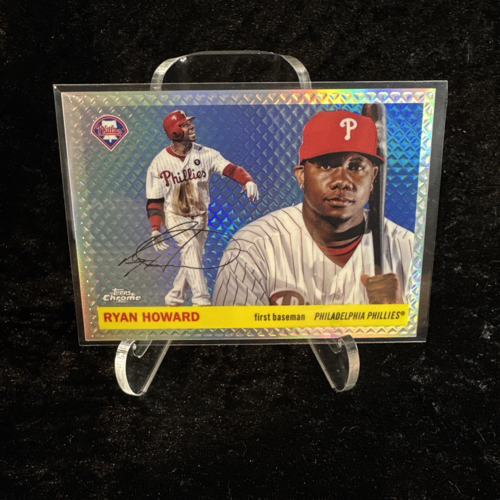 2025 Topps Chrome Platinum Anniversary Ryan Howard Diamond Etch SSP 40/55