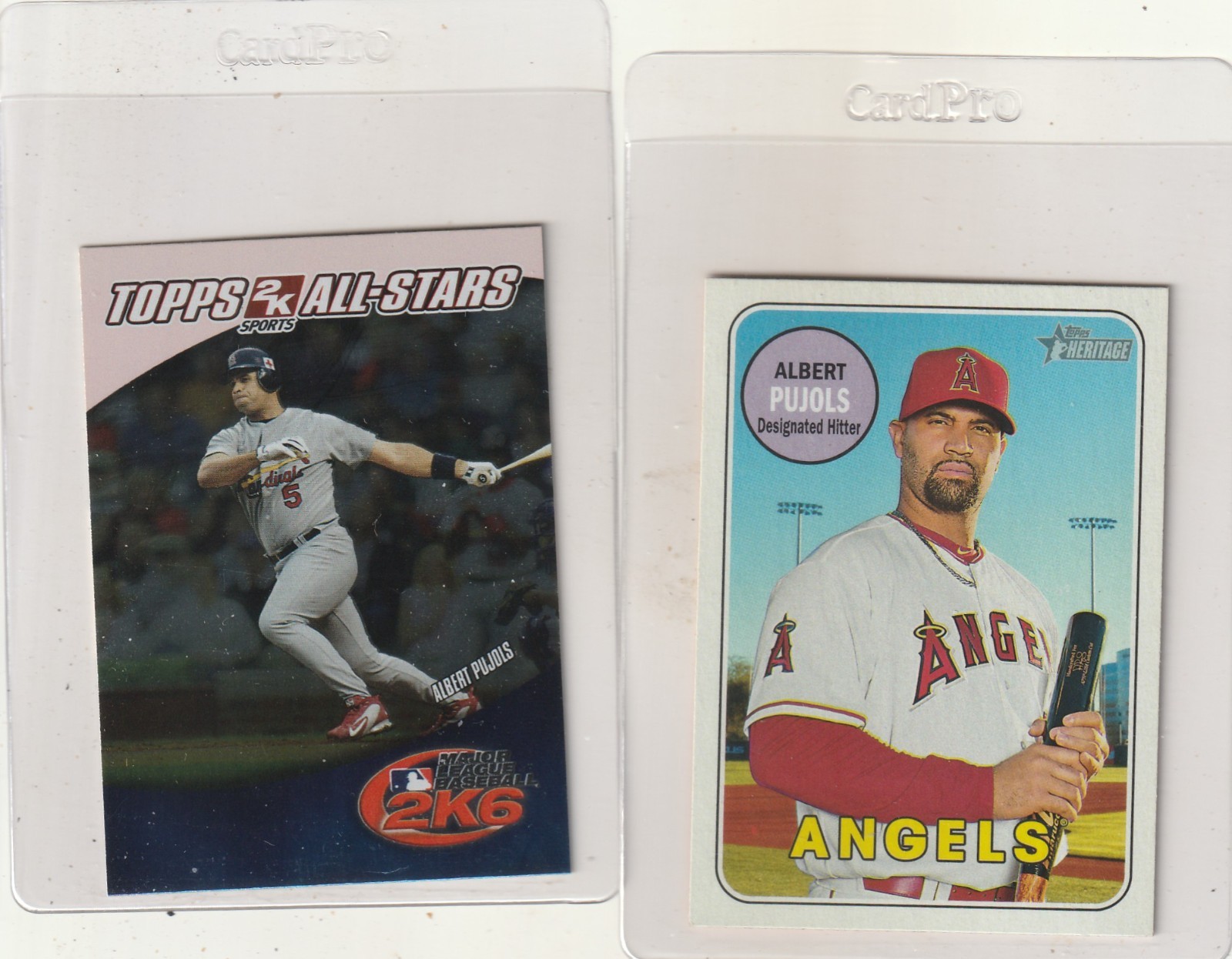 2- ALBERT PUJOLS BASE/INSERT NM/MT INV. 931