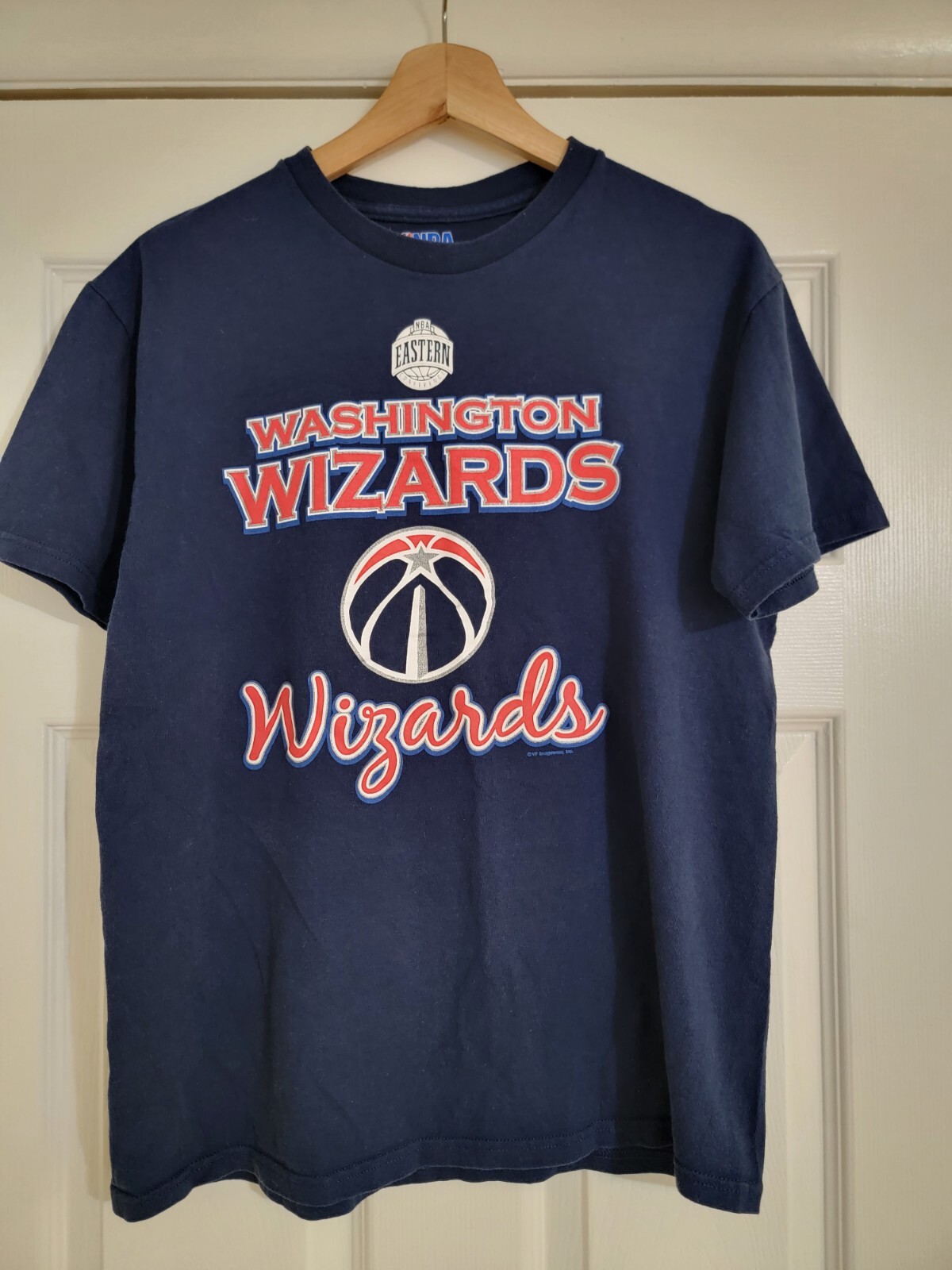 Washington Wizards NBA Navy Blue Cotton T-Shirt Size Medium