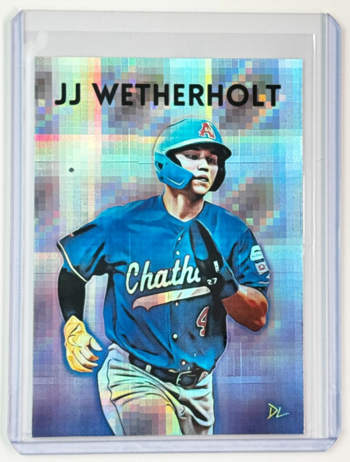 Jj Wetherholt Limited Edition Artist Signed “Chatham Anglers” Refractor Card 1/1