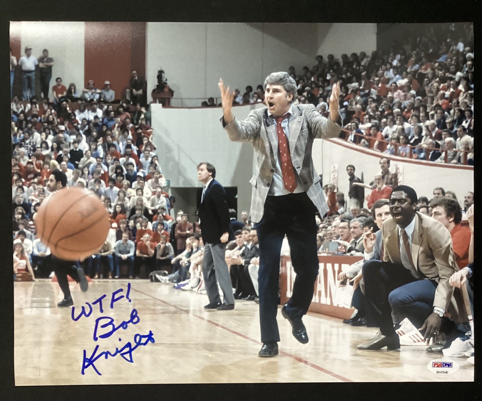 Bob Knight Signed Photo 11×14 Autograph Indiana Basketball WTF Insc HOF PSA/DNA