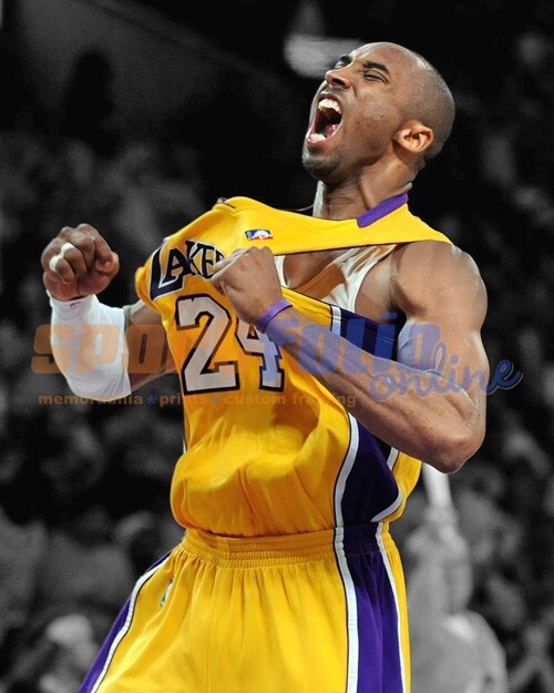 Los Angeles Lakers KOBE BRYANT Glossy 8×10 Photo Spotlight Basketball Print