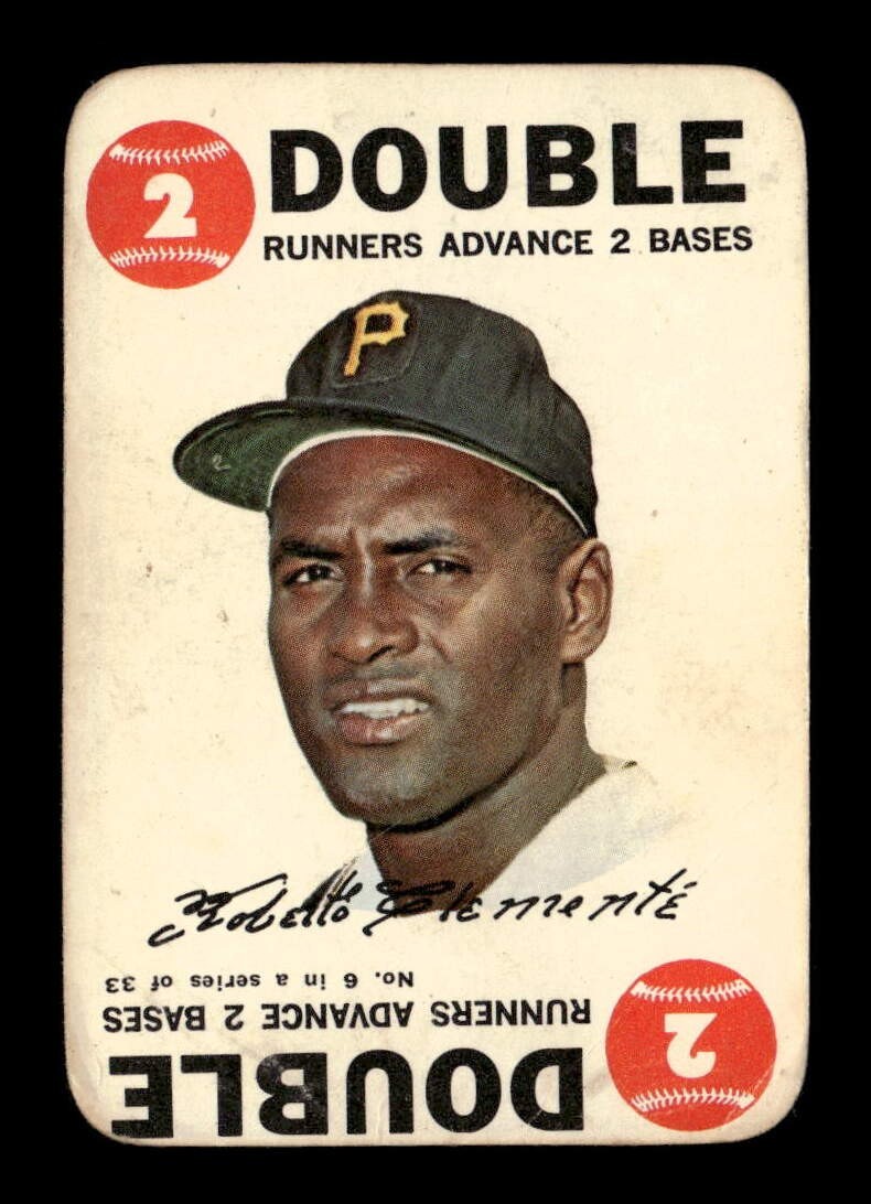 1968 Topps Game #6 Roberto Clemente (HOF) FR/GD Baseball Card