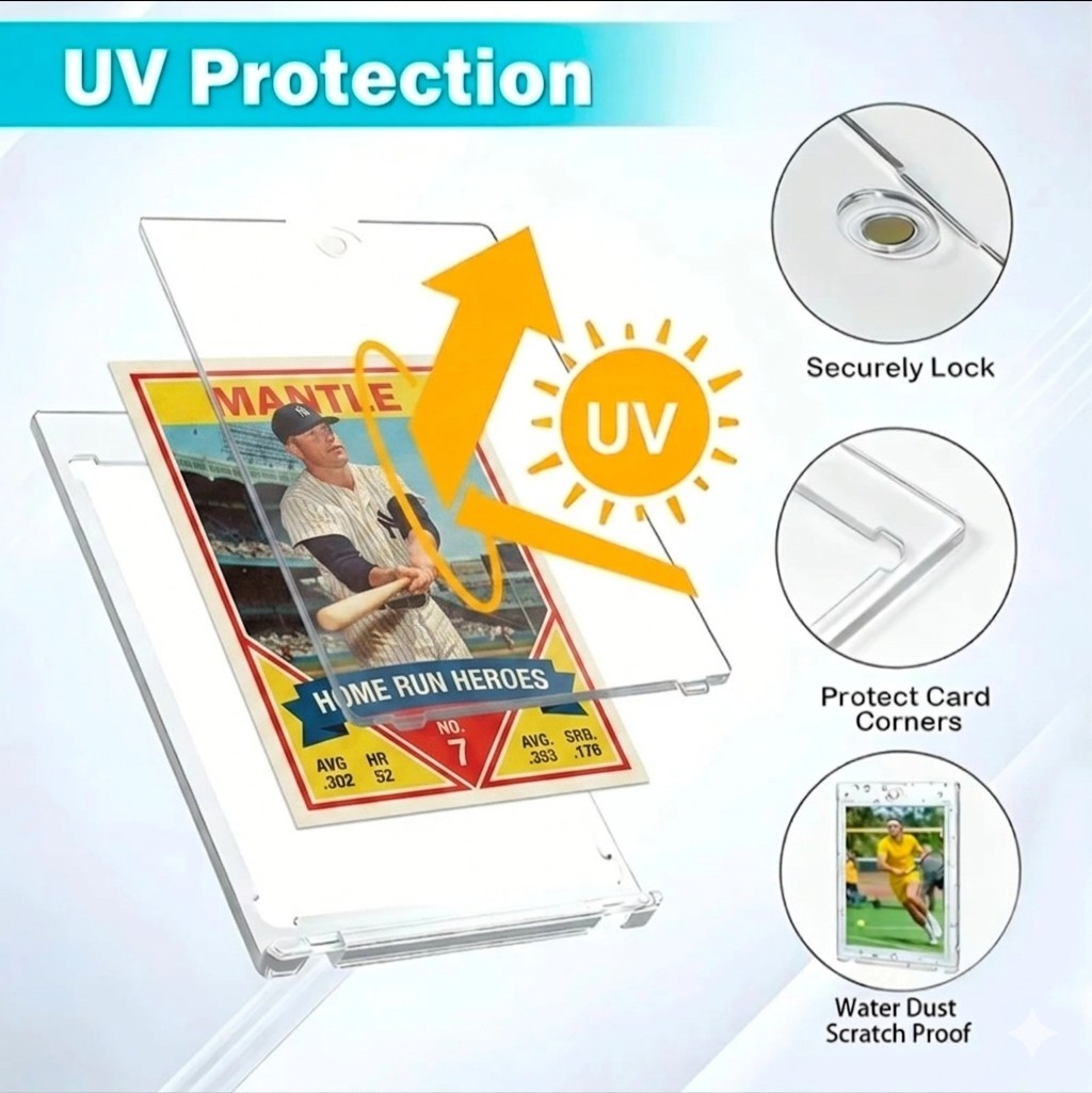 5 Pack Special Defense One-Touch Magnetic Card Holder 35pt Point 5x
