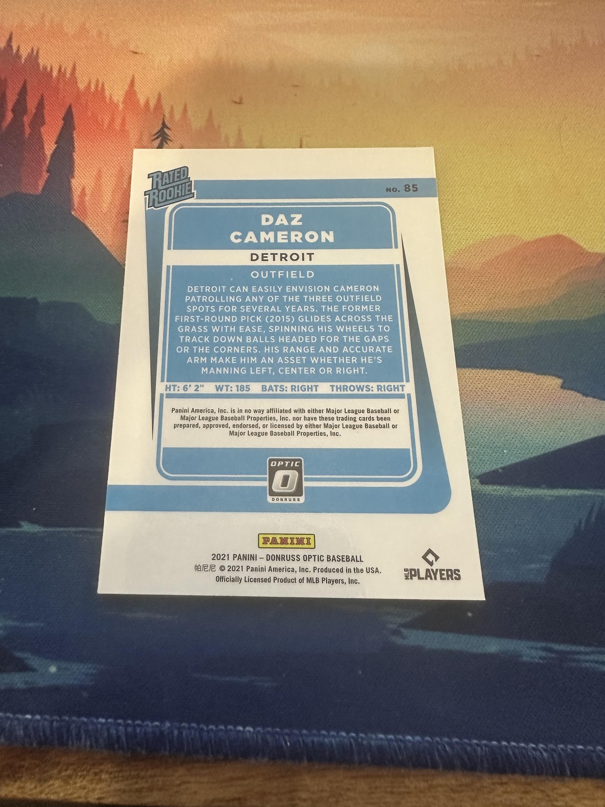 2021 Donruss Optic #85 Daz Cameron