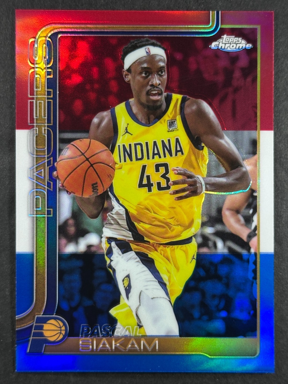2025-26 Topps Chrome Basketball Red White & Blue Refractor – Pick A Card