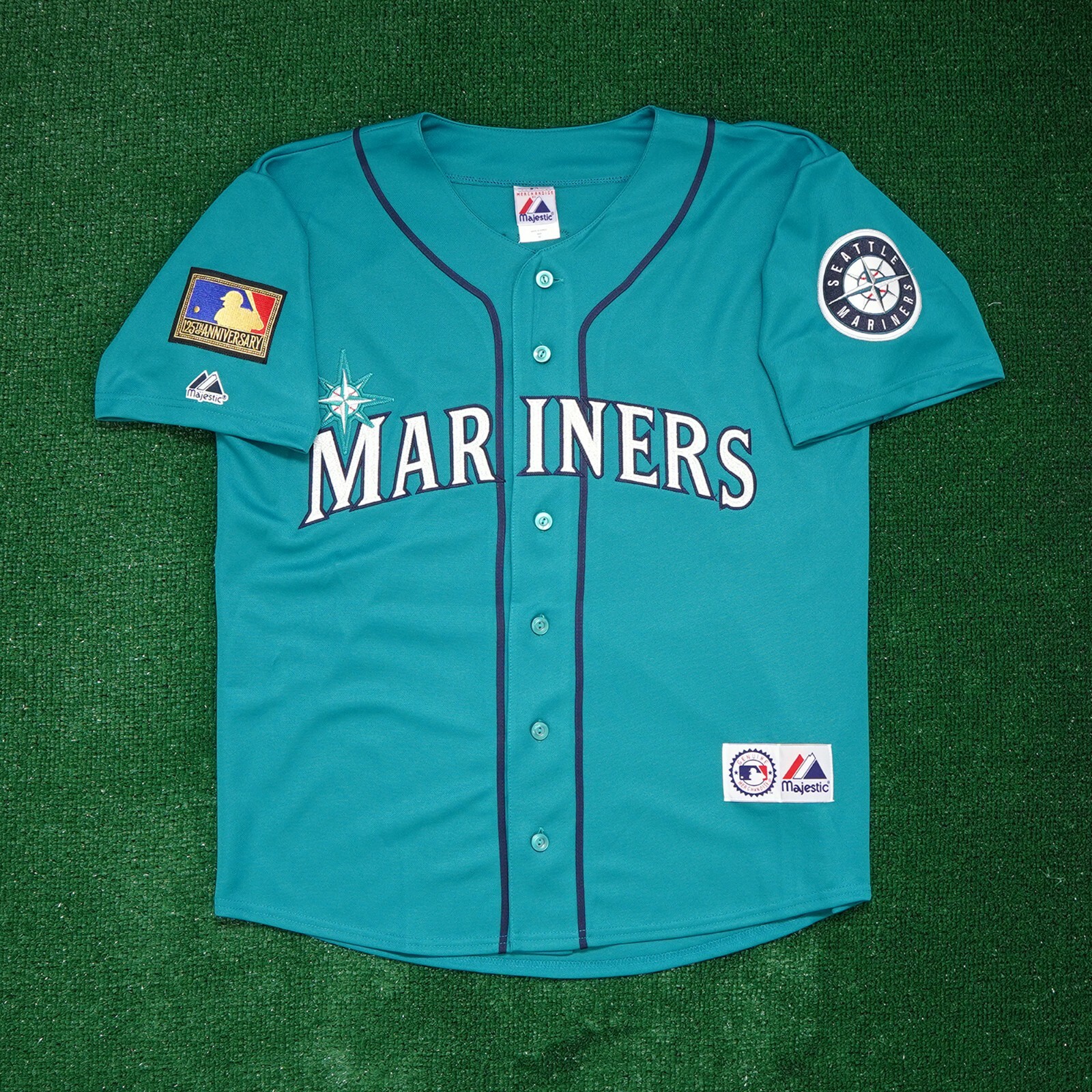 Randy Johnson 1994 Seattle Mariners 125th Anniv. Alt Teal Jersey Men’s (S-3XL)