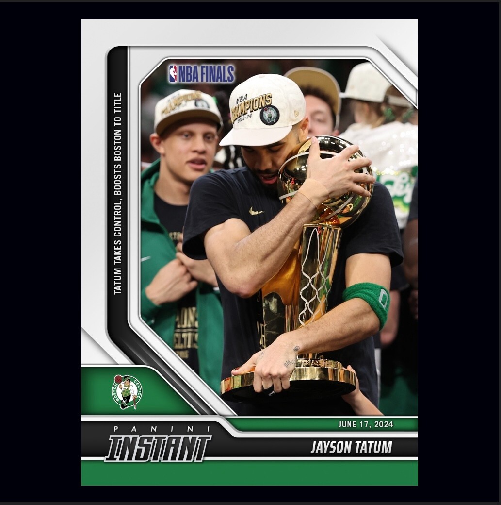 2023-24 Panini Instant Jayson Tatum NBA FINALS Boston Celtics #603 SP 🔥